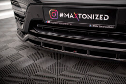 Cup Spoilerlippe Front Ansatz passend für BMW X3 G01 schwarz Hochglanz