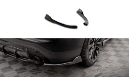 Heck Ansatz Flaps Diffusor für BMW X3 G01 schwarz Hochglanz