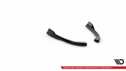 Heck Ansatz Flaps Diffusor für BMW X3 G01 schwarz Hochglanz