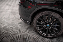 Heck Ansatz Flaps Diffusor passend für BMW X3 G01 schwarz Hochglanz