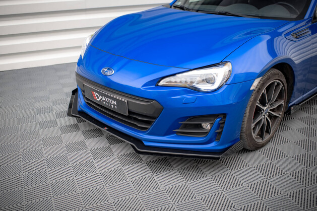 Front Flaps für Subaru BRZ Mk1 Facelift schwarz Hochglanz