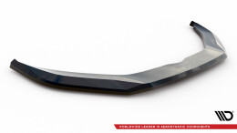 Cup Spoilerlippe Front Ansatz V.1 passend für Porsche Panamera E-Hybrid 971 Facelift schwarz Hochglanz