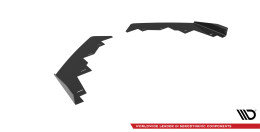 Front Stoßstange Flaps für Peugeot 208 GT Mk2 schwarz Hochglanz