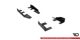 Seitenschweller Flaps passend für Peugeot 208 GT Mk2 schwarz Hochglanz