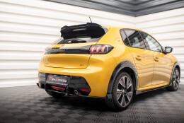 Hintere Seiten Flaps passend für Peugeot 208 GT Mk2 schwarz Hochglanz