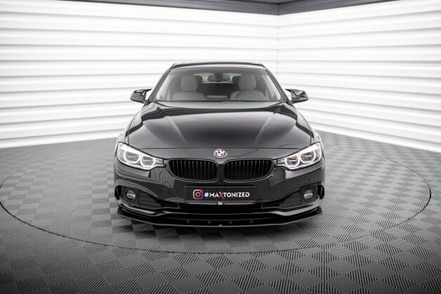 Street Pro Cup Spoilerlippe Front Ansatz passend für BMW 4er Gran Coupe F36 SCHWARZ