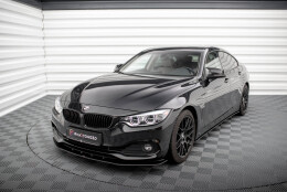 Street Pro Cup Spoilerlippe Front Ansatz passend für BMW 4er Gran Coupe F36 SCHWARZ