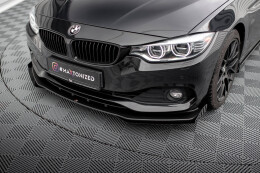 Street Pro Cup Spoilerlippe Front Ansatz für BMW 4er Gran Coupe F36 rot+ Hochglanz Flaps