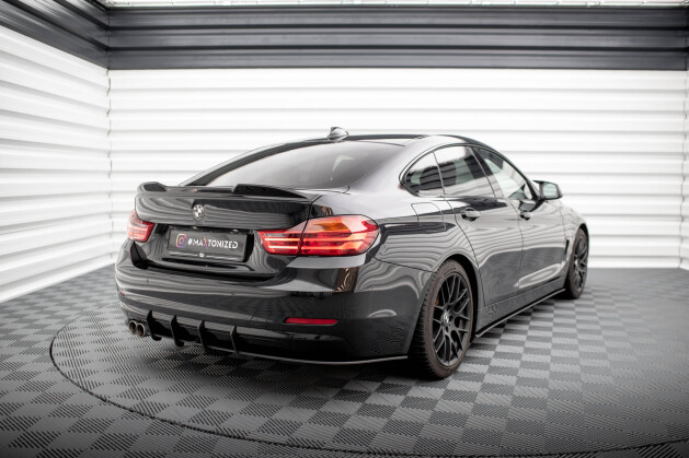 Street Pro Heckschürze Heck Ansatz Diffusor für BMW 4er Gran Coupe F36 schwarz