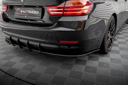 Street Pro Heckschürze Heck Ansatz Diffusor für BMW 4er Gran Coupe F36 SCHWARZ
