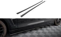 Street Pro Seitenschweller Ansatz Cup Leisten passend für BMW 4er Gran Coupe F36 SCHWARZ