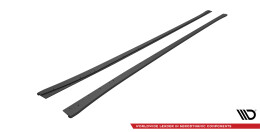 Street Pro Seitenschweller Ansatz Cup Leisten passend für BMW 4er Gran Coupe F36 SCHWARZ