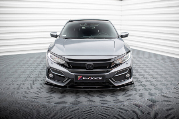 Street Pro Cup Spoilerlippe Front Ansatz passend für Honda Civic Sport Mk 10 SCHWARZ