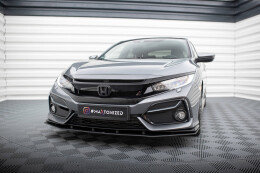 Street Pro Cup Spoilerlippe Front Ansatz für Honda Civic Sport Mk 10 schwarz