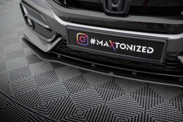 Street Pro Cup Spoilerlippe Front Ansatz passend für Honda Civic Sport Mk 10 SCHWARZ