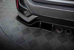 Street Pro Heck Ansatz Flaps Diffusor passend für Honda Civic Sport Mk 10 SCHWARZ