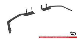 Street Pro Heck Ansatz Flaps Diffusor passend für Honda Civic Sport Mk 10 SCHWARZ