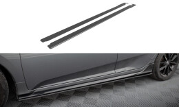 Street Pro Seitenschweller Ansatz Cup Leisten passend für Honda Civic Sport Mk 10 SCHWARZ