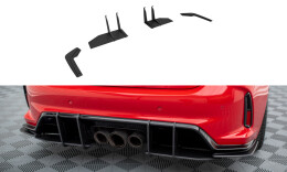 Street Pro Heck Ansatz Flaps Diffusor für Honda Civic Type-R Mk 11 rot