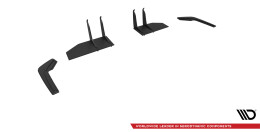 Street Pro Heck Ansatz Flaps Diffusor für Honda Civic Type-R Mk 11 rot