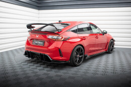 Street Pro Heck Ansatz Flaps Diffusor für Honda Civic Type-R Mk 11 SCHWARZ+ HOCHGLANZ FLAPS