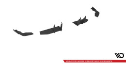 Street Pro Heck Ansatz Flaps passend für Honda Civic Type-R Mk 11 rot+ Hochglanz Flaps