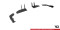 Street Pro Heck Ansatz Flaps Diffusor passend für Honda Civic Type-R Mk 11 rot+ Hochglanz Flaps