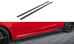 Street Pro Seitenschweller Ansatz Cup Leisten passend für Honda Civic Type-R Mk 11 SCHWARZ