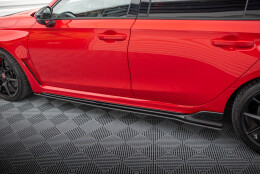 Street Pro Seitenschweller Ansatz Cup Leisten passend für Honda Civic Type-R Mk 11 SCHWARZ
