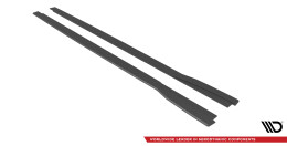 Street Pro Seitenschweller Ansatz Cup Leisten passend für Honda Civic Type-R Mk 11 SCHWARZ
