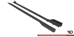 Street Pro Seitenschweller Leisten + Flaps passend für Honda Civic Type-R Mk 11 schwarz Hochglanz