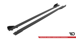 Street Pro Seitenschweller Ansatz Cup Leisten passend für Honda Civic Type-R Mk 11 rot+ Hochglanz Flaps
