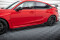 Street Pro Seitenschweller Ansatz Cup Leisten passend für Honda Civic Type-R Mk 11 rot+ Hochglanz Flaps