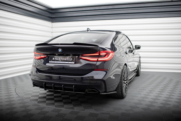 Street Pro Heckschürze Heck Ansatz Diffusor für BMW 6er GT M-Paket G32 SCHWARZ-ROT