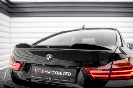 Heck Spoiler Aufsatz Abrisskante 3D für BMW 4er Gran Coupe F36 schwarz Hochglanz