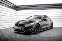 Cup Spoilerlippe Front Ansatz V.1 passend für BMW 4er Coupe / Gran Coupe / Cabrio F32 / F36 / F33 schwarz Hochglanz