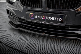 Cup Spoilerlippe Front Ansatz V.1 passend für BMW 4er Coupe / Gran Coupe / Cabrio F32 / F36 / F33 schwarz Hochglanz