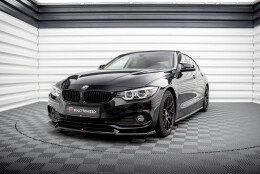 Cup Spoilerlippe Front Ansatz V.2 passend für BMW 4er Coupe / Gran Coupe / Cabrio F32 / F36 / F33 schwarz Hochglanz