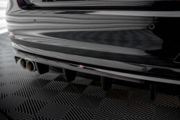 Mittlerer Cup Diffusor Heck Ansatz DTM Look passend für BMW 4er Gran Coupe F36 schwarz Hochglanz