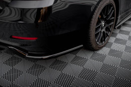 Mittlerer Cup Diffusor Heck Ansatz DTM Look passend für BMW 4er Gran Coupe F36 schwarz Hochglanz