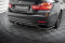Mittlerer Cup Diffusor Heck Ansatz DTM Look passend für BMW 4er Gran Coupe F36 schwarz Hochglanz