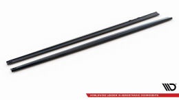 Seitenschweller Ansatz Cup Leisten passend für BMW 4er Coupe / Gran Coupe / Cabrio F32 / F36 / F33 schwarz Hochglanz