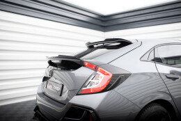 Höher Heck Spoiler Aufsatz Abrisskante für Honda Civic Sport Mk 10 schwarz Hochglanz