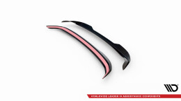 Oberer Heck Spoiler Aufsatz Abrisskante für Honda Civic Sport Mk 10 schwarz Hochglanz