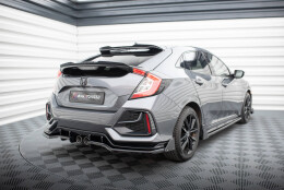 Niedriger Heck Spoiler Aufsatz Abrisskante für Honda Civic Sport Mk 10 schwarz Hochglanz
