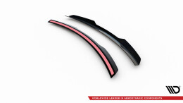 Unterer Heck Spoiler Aufsatz Abrisskante für Honda Civic Sport Mk 10 schwarz Hochglanz
