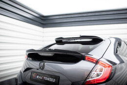Unterer Heck Spoiler Aufsatz Abrisskante passend für Honda Civic Sport Mk 10 schwarz Hochglanz