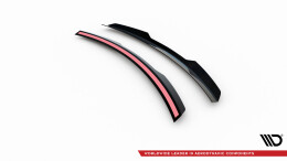 Unterer Heck Spoiler Aufsatz Abrisskante passend für Honda Civic Sport Mk 10 schwarz Hochglanz