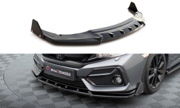 Cup Spoilerlippe Front Ansatz + Flaps für Honda Civic Sport Mk 10