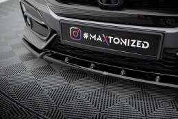 Cup Spoilerlippe Front Ansatz + Flaps passend für Honda Civic Sport Mk 10